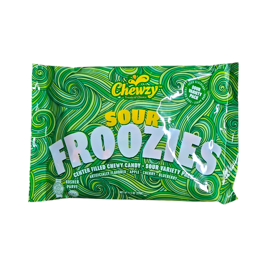 Chewzy, Sour Froozies Apple, Cherry, Blueberry Variety Pack 9.5 Oz