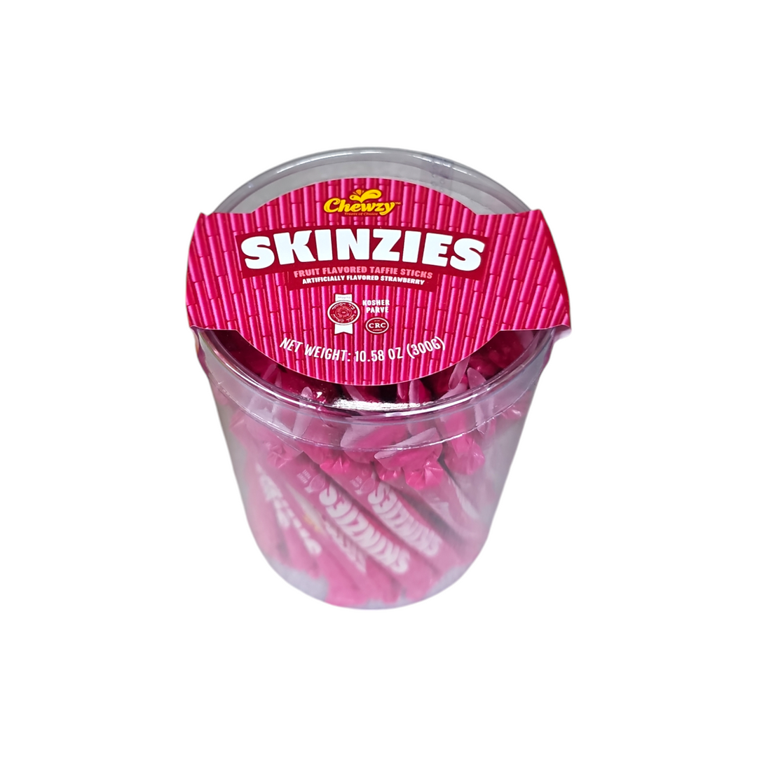 Chewzy, Skinzies Fruit Flavored Taffie Sticks Strawberry 10.58 Oz