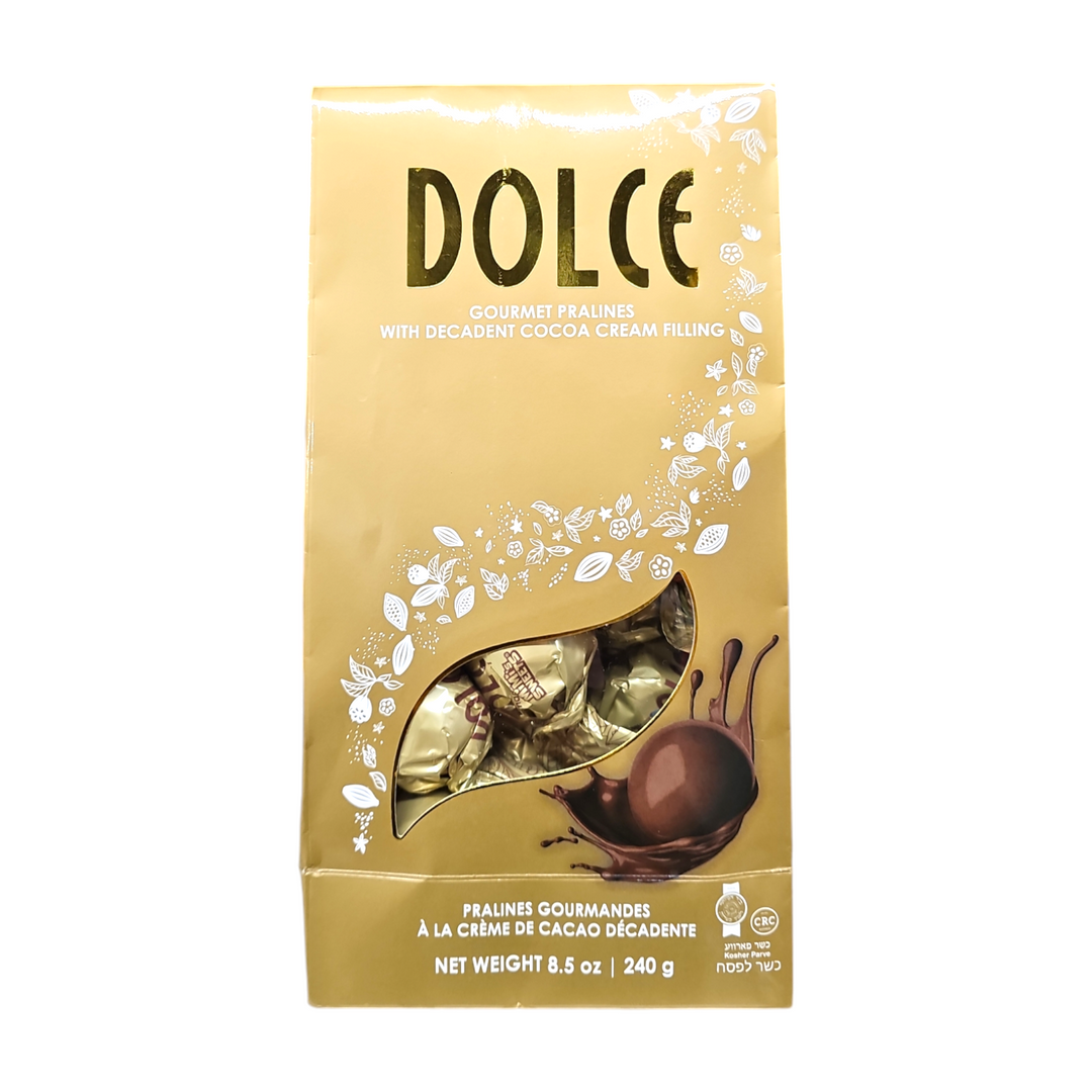 Dolce, Gourmet Pralines With Decadent Cocoa Cream Filling 8.5 Oz