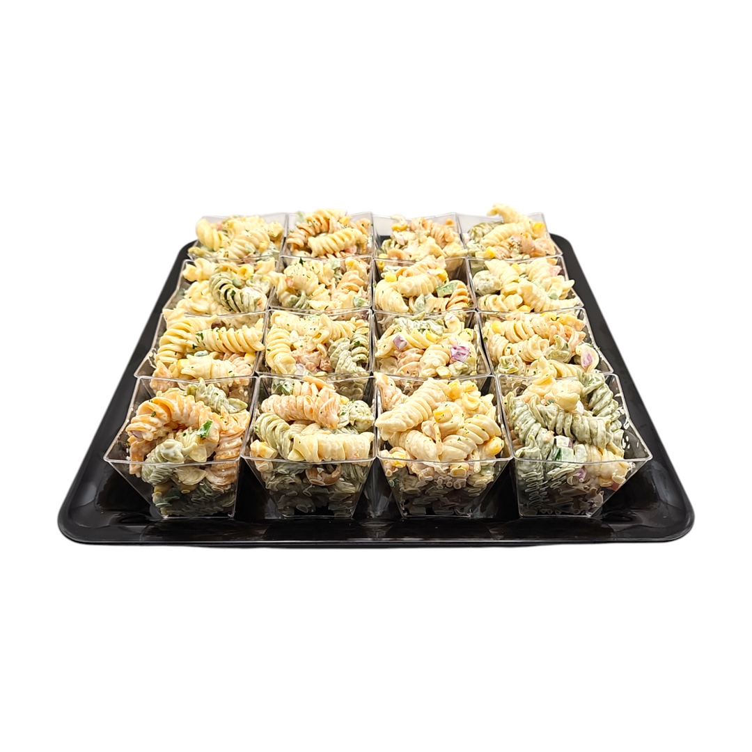 Tri Color Pasta Salad Mini Cups