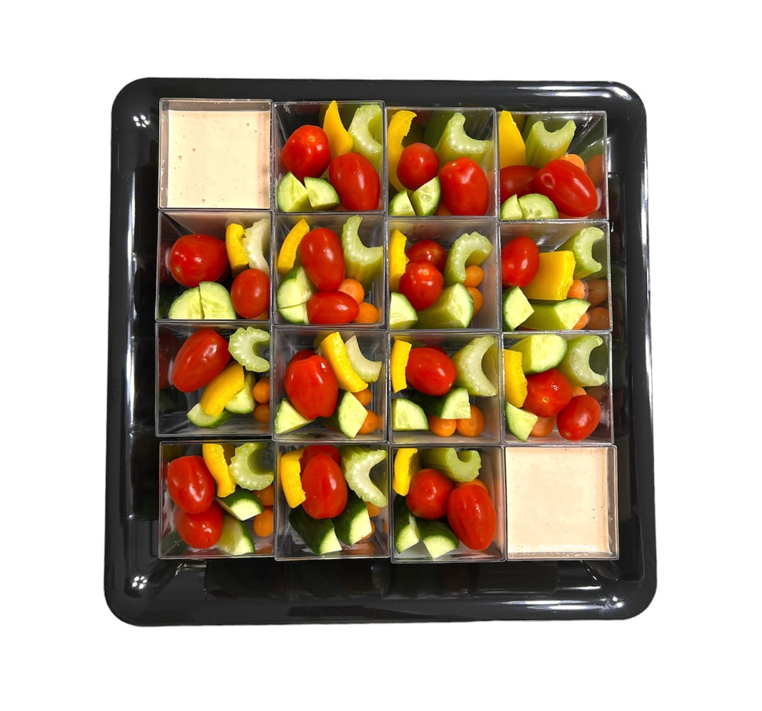 Veggi Sticks & Dip Mini Cups Platter