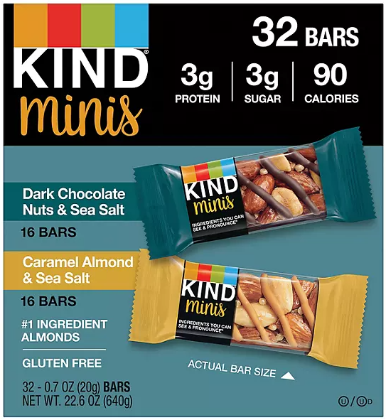 Kind Nut Bar, Minis Variety Pack 32 Bars