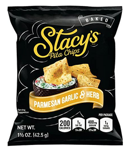 Stacy's Pita Chips, Parmesan Garlic & Herb 1.5 Oz