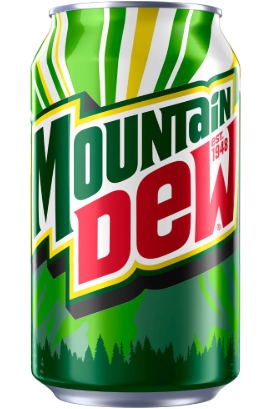 Can, Mountain Dew 12 Oz
