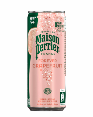 Can, Maison Perrier Sparkling Water Grapefruit 11.5oz.