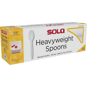 Solo, Heavyweight Spoon, White, 500-Count