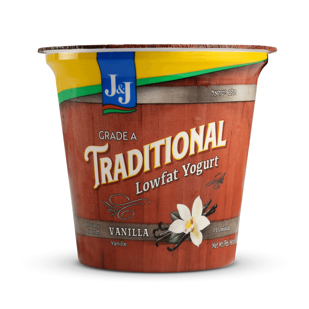 J&J, Traditional Lowfat Vanilla Yogurt 6 Oz