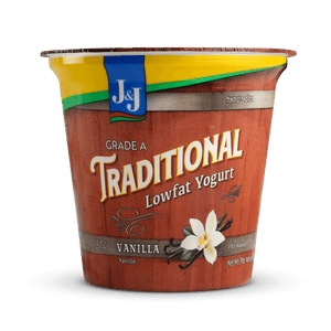 J&J, Traditional Lowfat Vanilla Yogurt 6 Oz