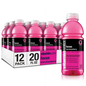 CASE Glacau, Vitamin Water Focus Kiwi Strawberry 20 Oz 12pk