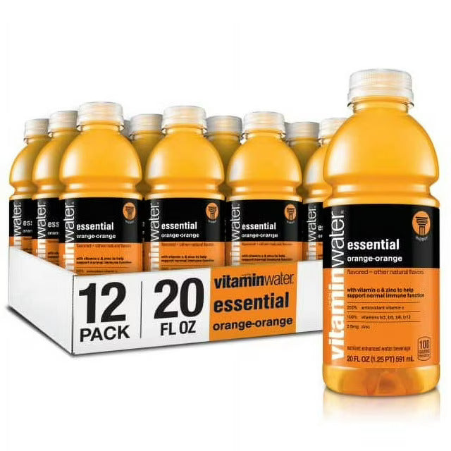 CASE Glacau, Vitamin Water Essential Orange-Orange 20 Oz 12pk