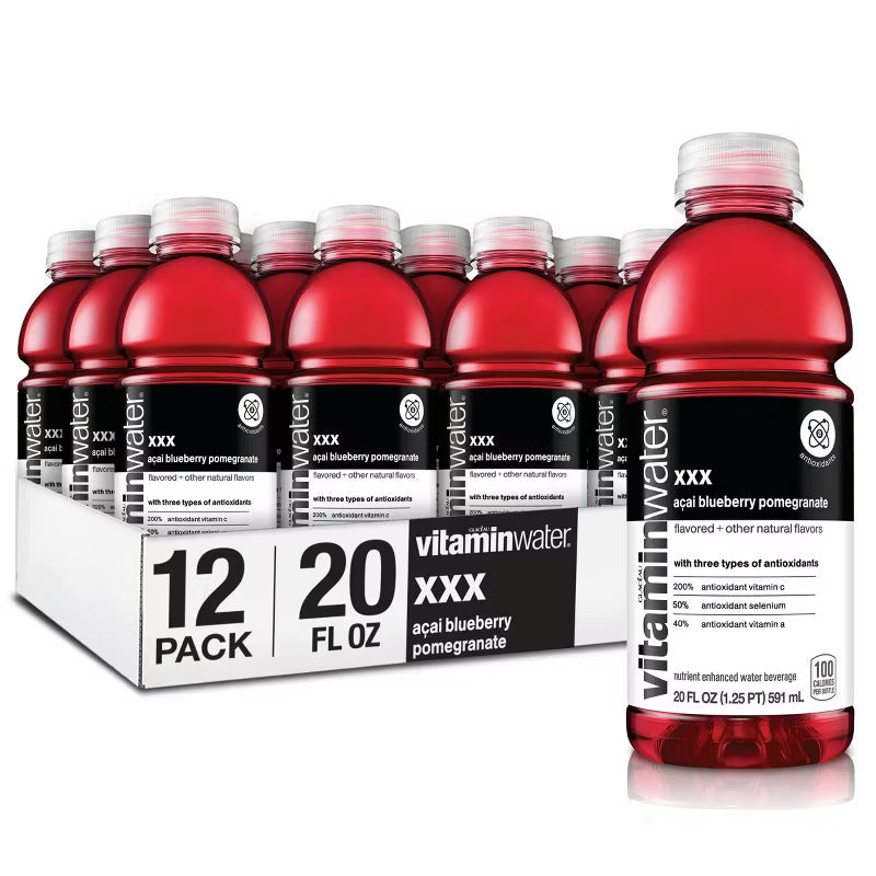 CASE Glacau, Vitamin Water Triple X 20 Oz 12pk