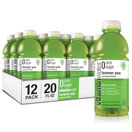 CASE Glacau, Vitamin Water Zero Sugar Forever You Coconut Lime 20 Oz 12pk