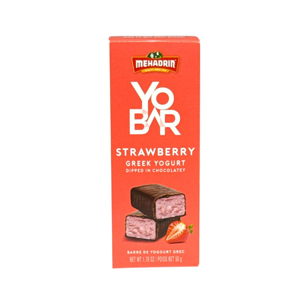 Mehadrin, Yo Bar Strawberry Greek Yogurt Snack 1.76 Oz