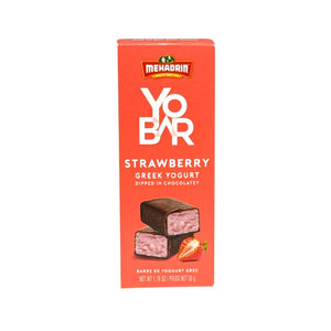 Mehadrin, Yo Bar Strawberry Greek Yogurt Snack 1.76 Oz