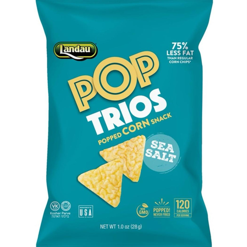 Landau, Pop Trios Sea Salt Chips 1 Oz