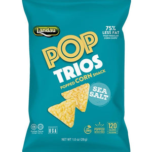 Landau, Pop Trios Sea Salt Chips 1 Oz