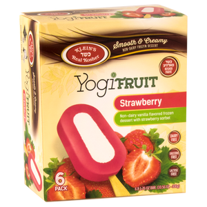 Klein's Ice Cream, Yogifruit Strawberry Ice Cream 6 x 1.76 Oz