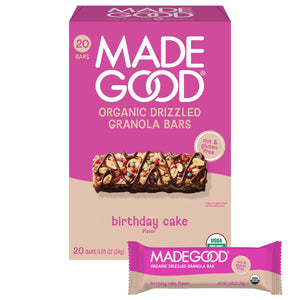 Made Good Birthday Cake Drizzled Bars, 0.85 oz., 20 pk