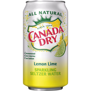Can, Canada Dry Lemon Lime 12 Oz