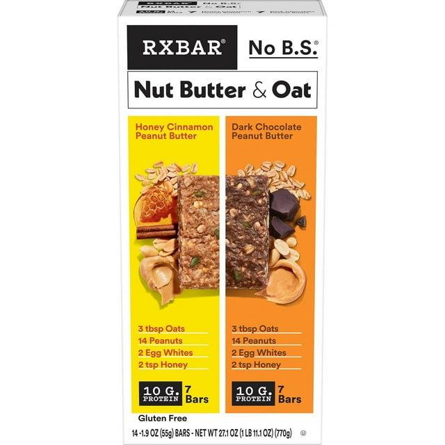 Rxbar Nut Butter & Oat Bar Variety Pack, 1.9 Oz 14 ct.