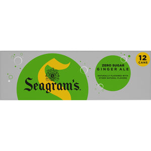 CASE Can, Seagram’s, Zero Sugar Ginger Ale 12 Oz 12pk