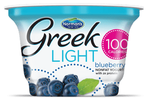 Norman's, Greek Light Blueberry Yogurt 5.3 Oz