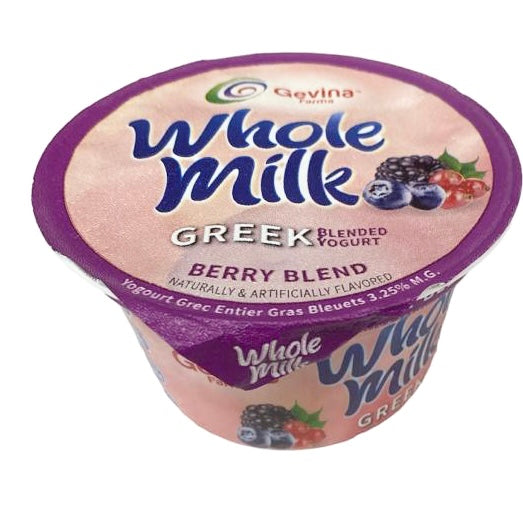 Gevina Greek Whole Milk Yog Berry Blend