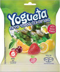 Yogueta Sugar Coated Fruity Jellies 15.8 oz.