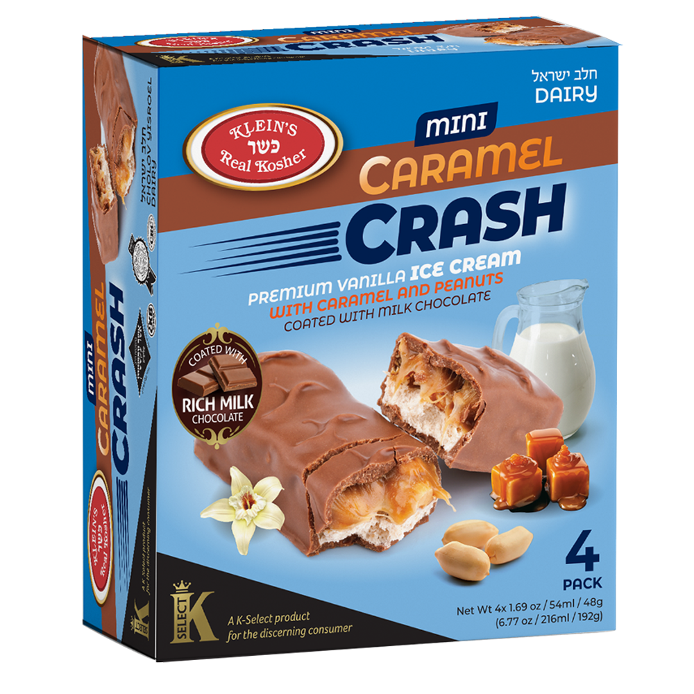 Klein's Ice Cream, Mini Caramel Crush 4 x 1.69 Oz