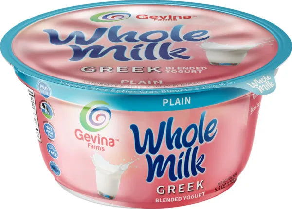 Gevina, Whole Milk Greek Plain 5.3 Oz