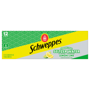 CASE Can, Schweppes Sparkling Seltzer Water Lemon Lime 12 Oz 12pk