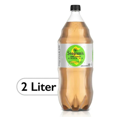 Seagram's, Zero Sugar Ginger Ale 2 Liter