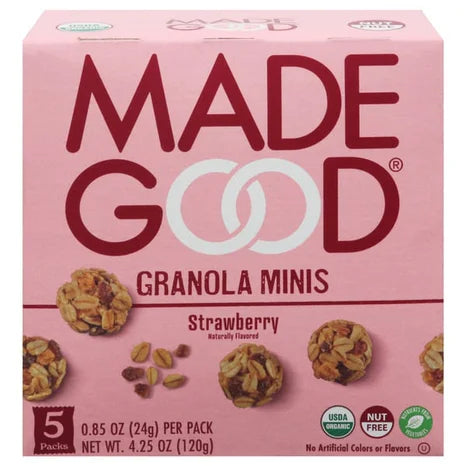 Made Good Strawberry Granola Minis 5 Pk