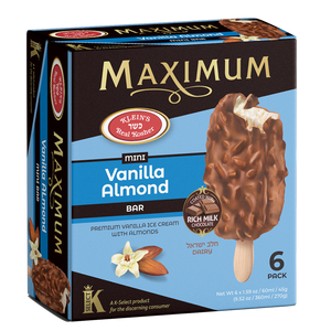 Klein's Ice Cream, Maximum Mini Vanilla Almond 6 X 1.59 Oz