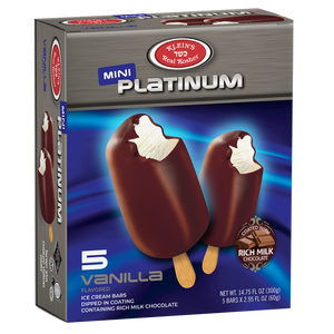 Klein's Ice Cream, Mini Platinum Vanilla Ice Cream 5 Bars X 2.95 Oz