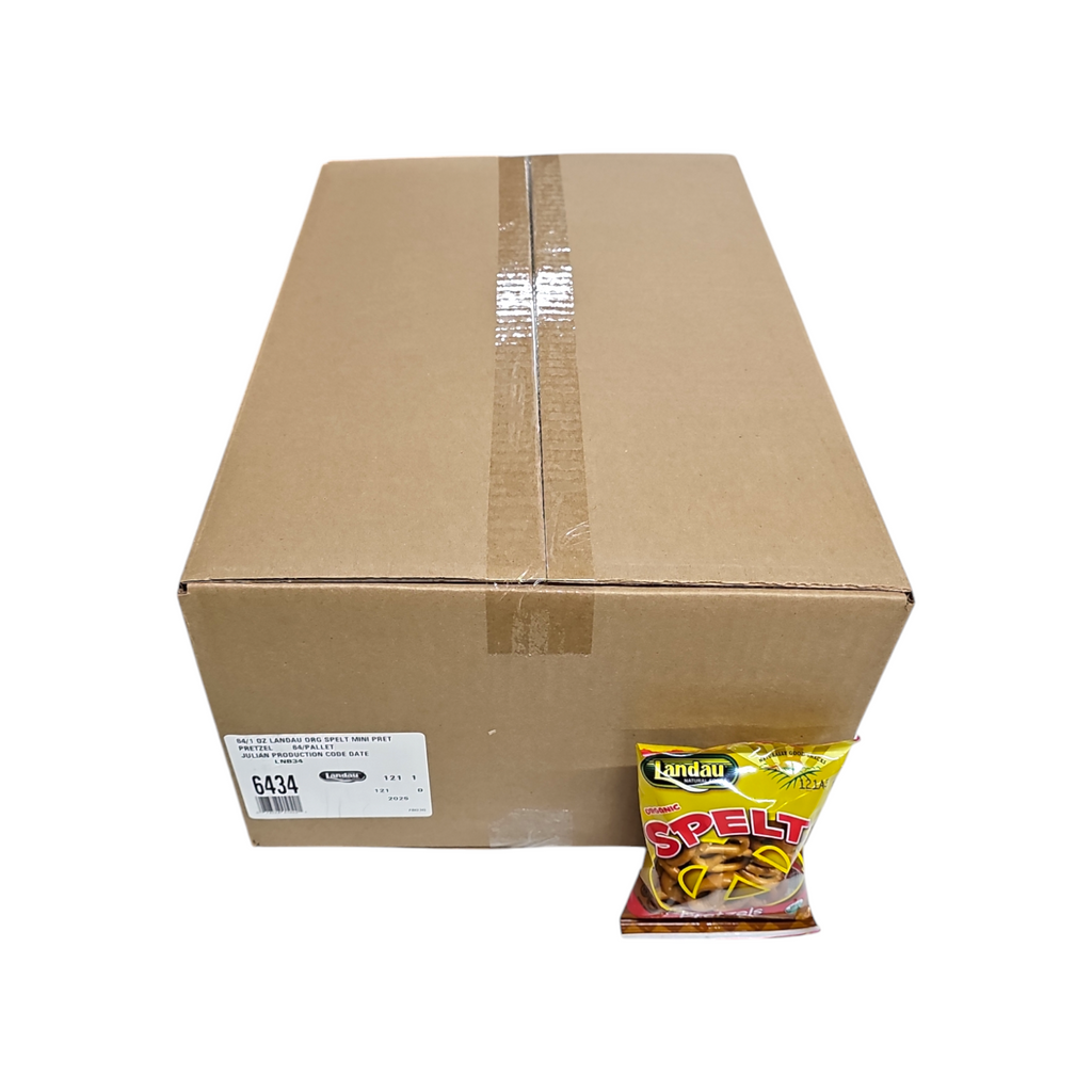 CASE Landau, Spelt Pretzels Salted 1 Oz 64pk