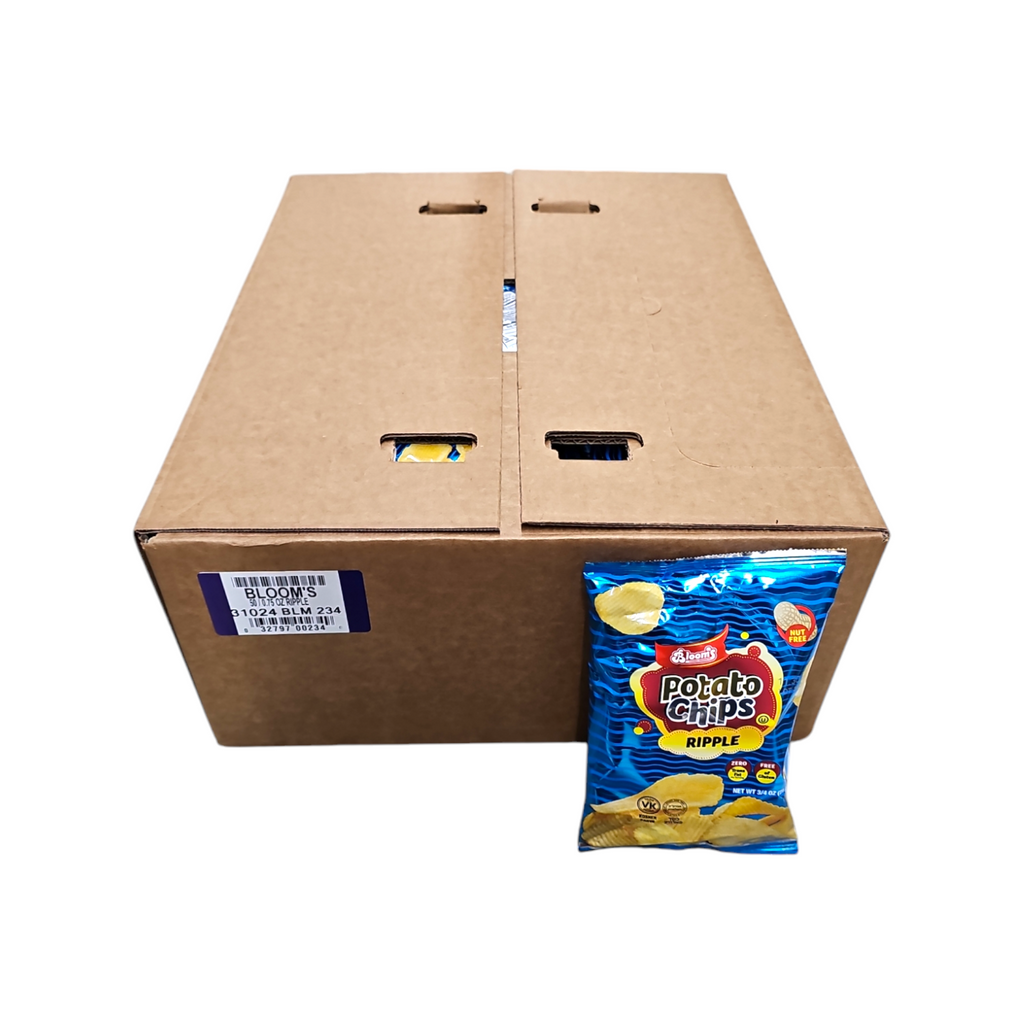 CASE Bloom's, Potato Chips Ripple 0.75 Oz 50pk