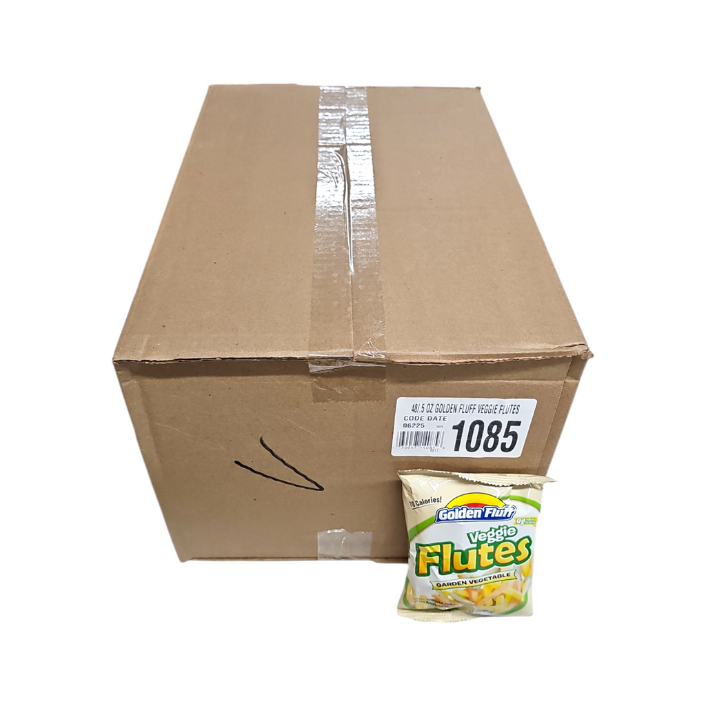 CASE Golden Fluff, Veggie Flutes Garden Vegetable 0.5 Oz 48pk