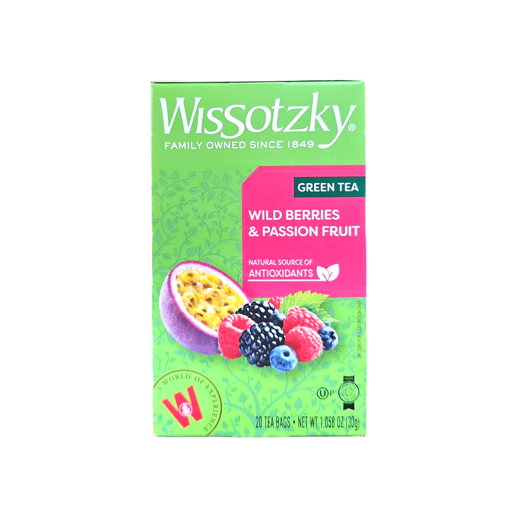 Wissotzky Tea, Green Tea Wild Berries & Passion Fruit 20 Tea Bags