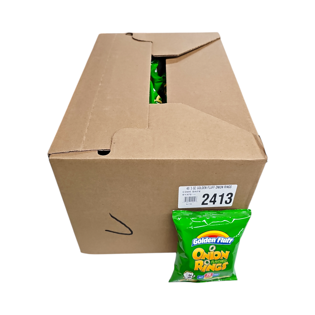CASE Golden Fluff, Onion Flavored Rings 5 Oz 48 pk