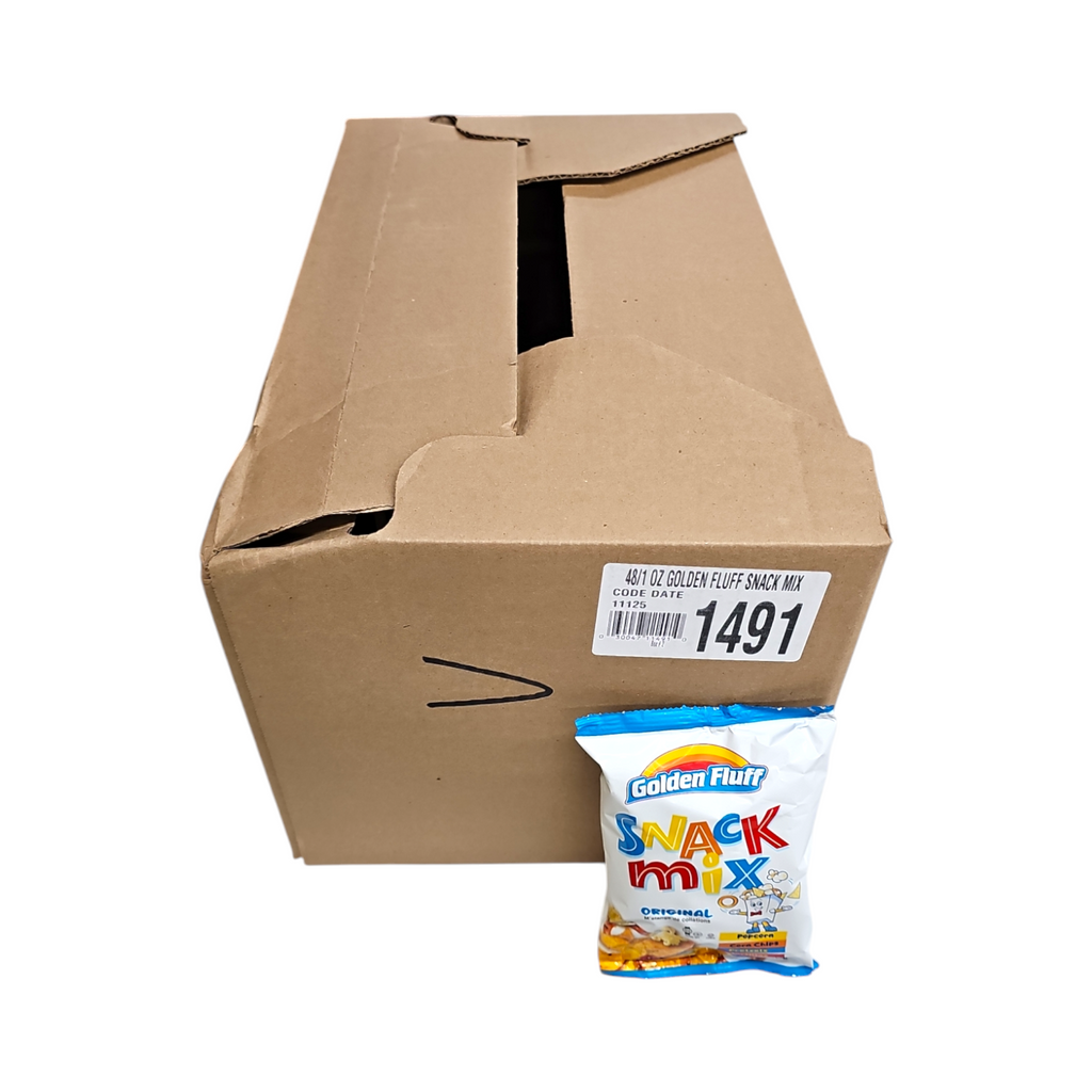 CASE Golden Fluff, Snack Mix Original 1 Oz 48pk