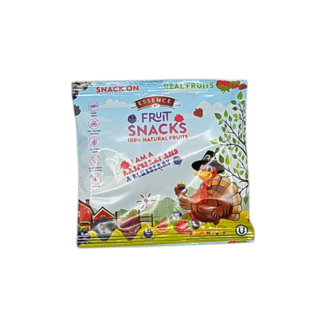 Essence, Fruit Snacks Raspberry and Blueberry 0.7 Oz