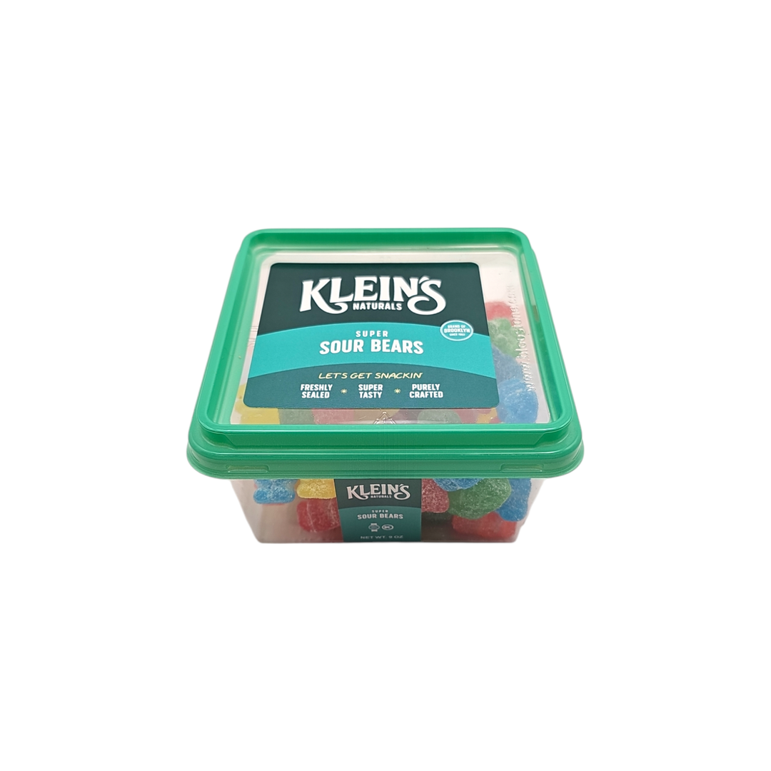 Klein's Naturals, Container Super Sour Bears 9 Oz