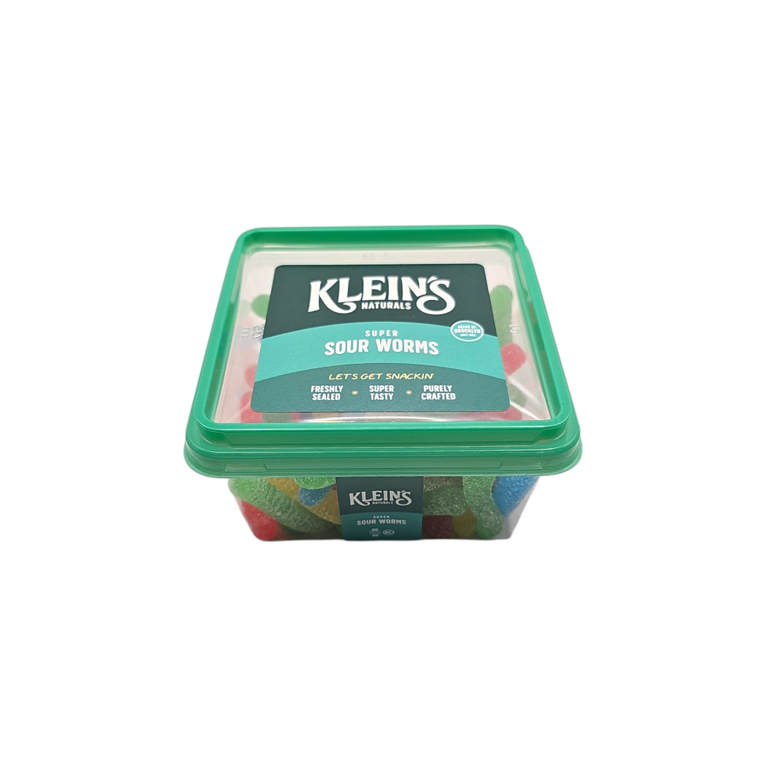 Klein's Naturals, Container Super Sour Worms 9 Oz