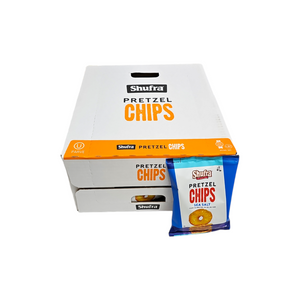 CASE Shufra, Pretzel Chips Sea Salt 1 Oz 24pk