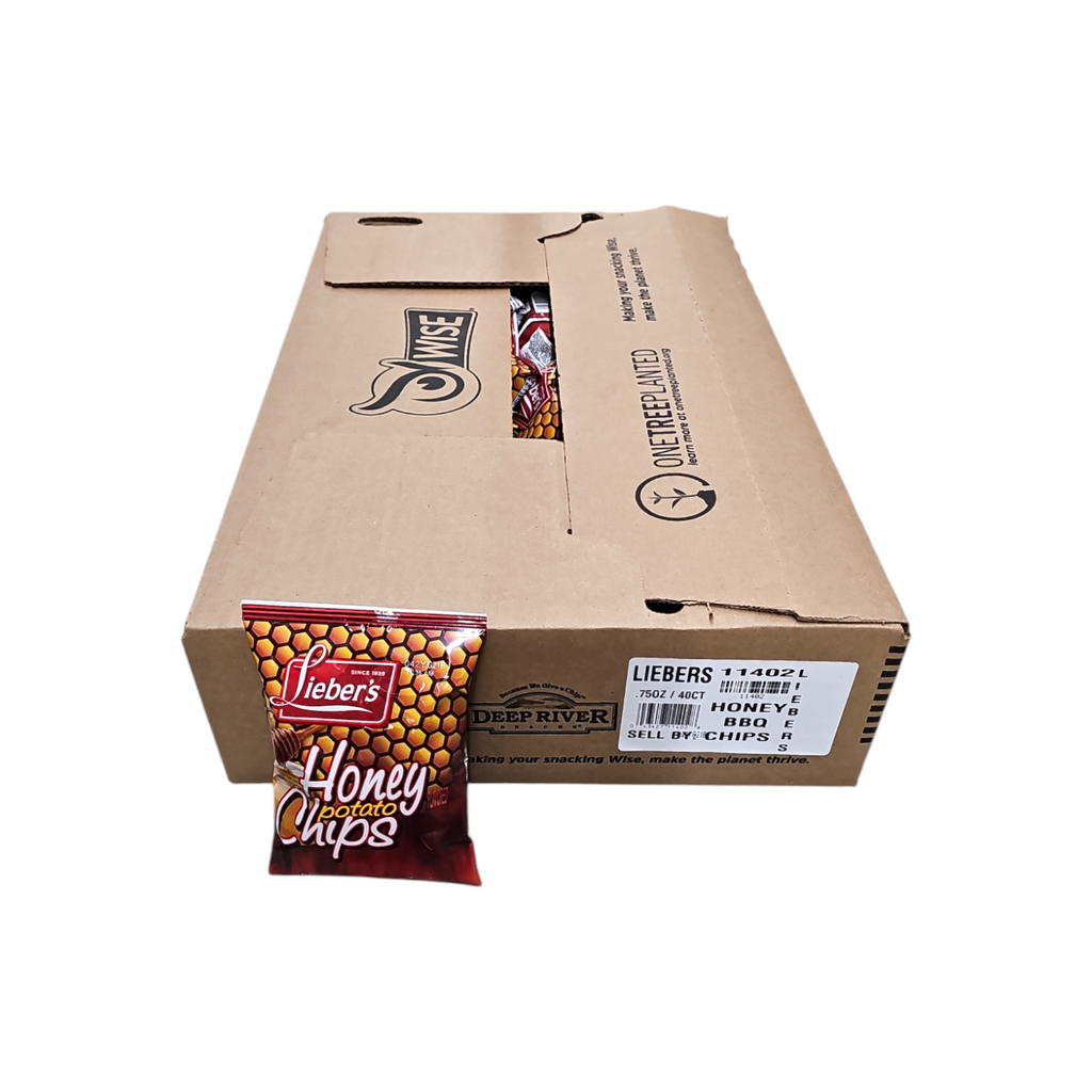 CASE Lieber's, Honey Potato Chips .75 Oz 40 pk