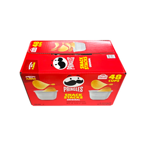 CASE Pringles, Snack Stacks Original Potato Crisps Cup 0.67 Oz 48pk