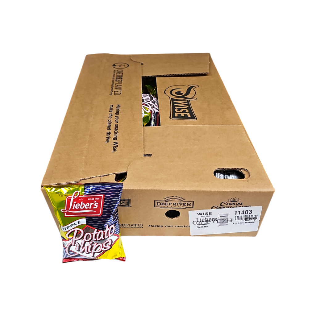 CASE Lieber's, Ripple Potato Chips .75 Oz 40 pk