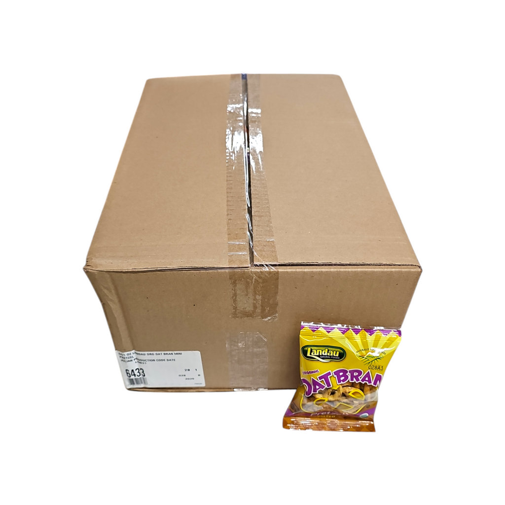 CASE Landau, Oat Bran Pretzels Salted 1 Oz 64pk
