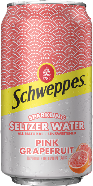 Can, Schweppes Sparkling Seltzer Water Grapefruit 12 Oz